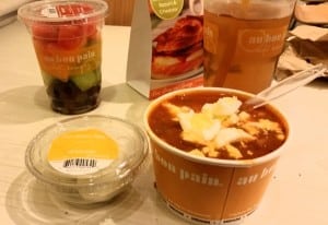 Lunch at Au Bon Pain