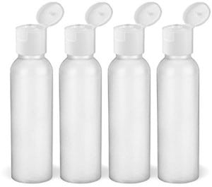 PTL Usa 4 Pack Travel Size Bottles 3ounce TSA Approved