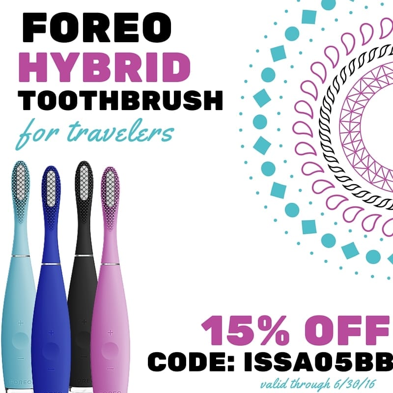 foreo toothbrush review business travel life promo code