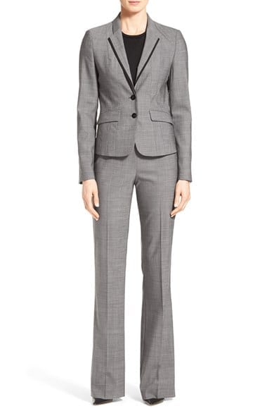 Le Suit Notched Collar 1 Button Tie Mélange Windowpane Jacket with Button  Hook Zipper Closure Crepe Pants Suit (Two Piece Set) WHOLESALE WOMEN'S  APPAREL | WHOLESALE WOMENS APPAREL | WHOLESALE WOMEN'S DRESSES |