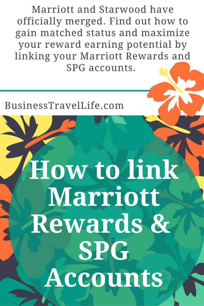 link marriott and SPG account