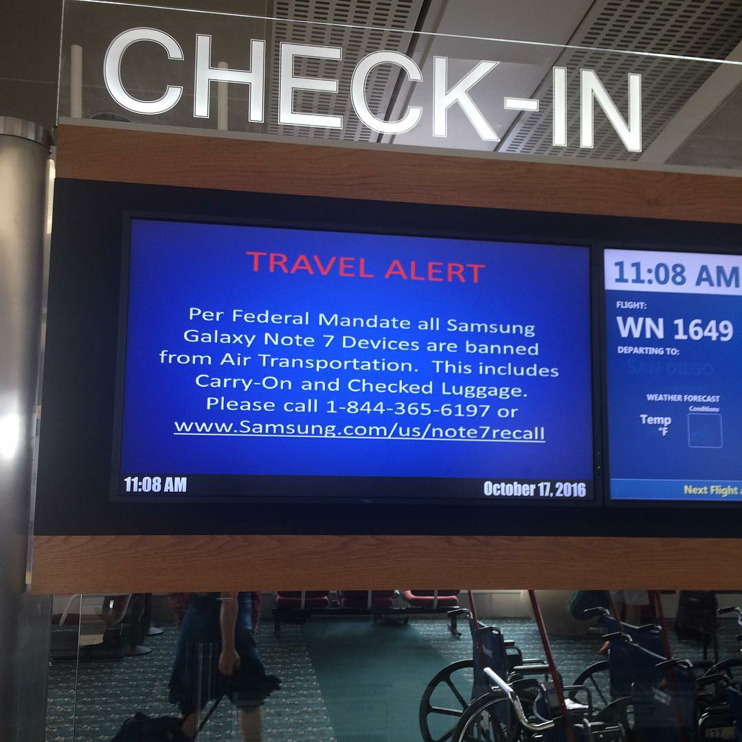 Samsung Galaxy Note 7 Banned On Planes, Including In Checked Bags : The  Two-Way : NPR