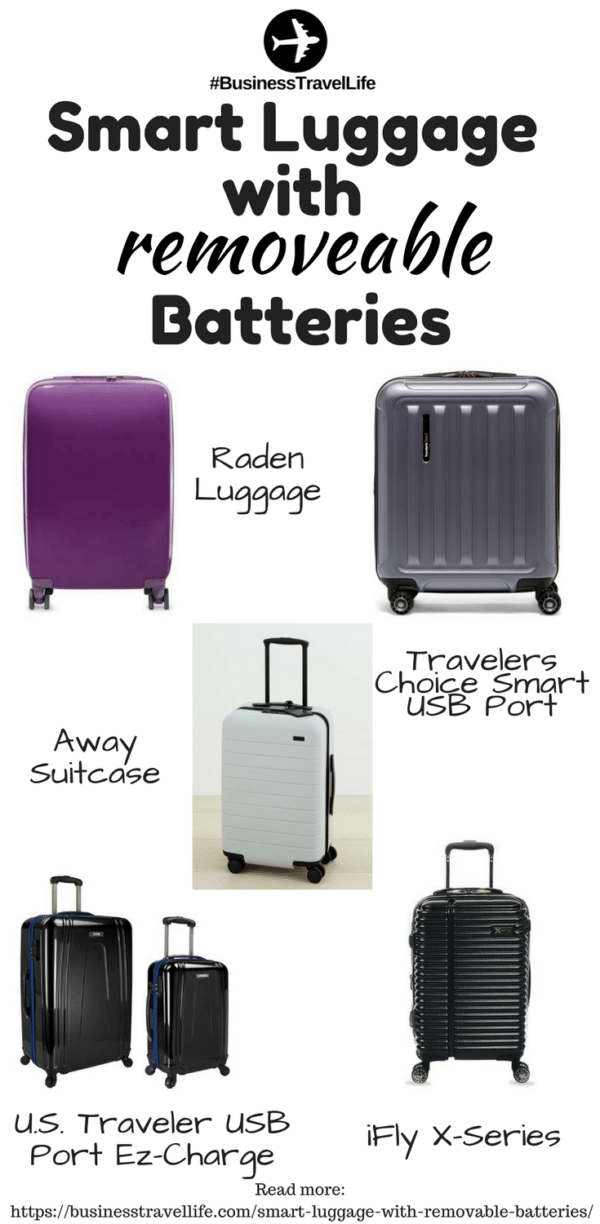 Smart Luggage With Removable Batteries Business Travel Life