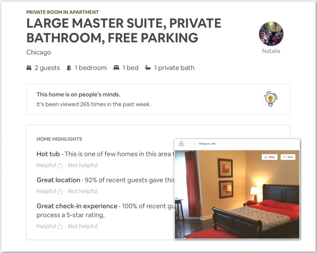 Airbnb business travel, chicago, business travel life