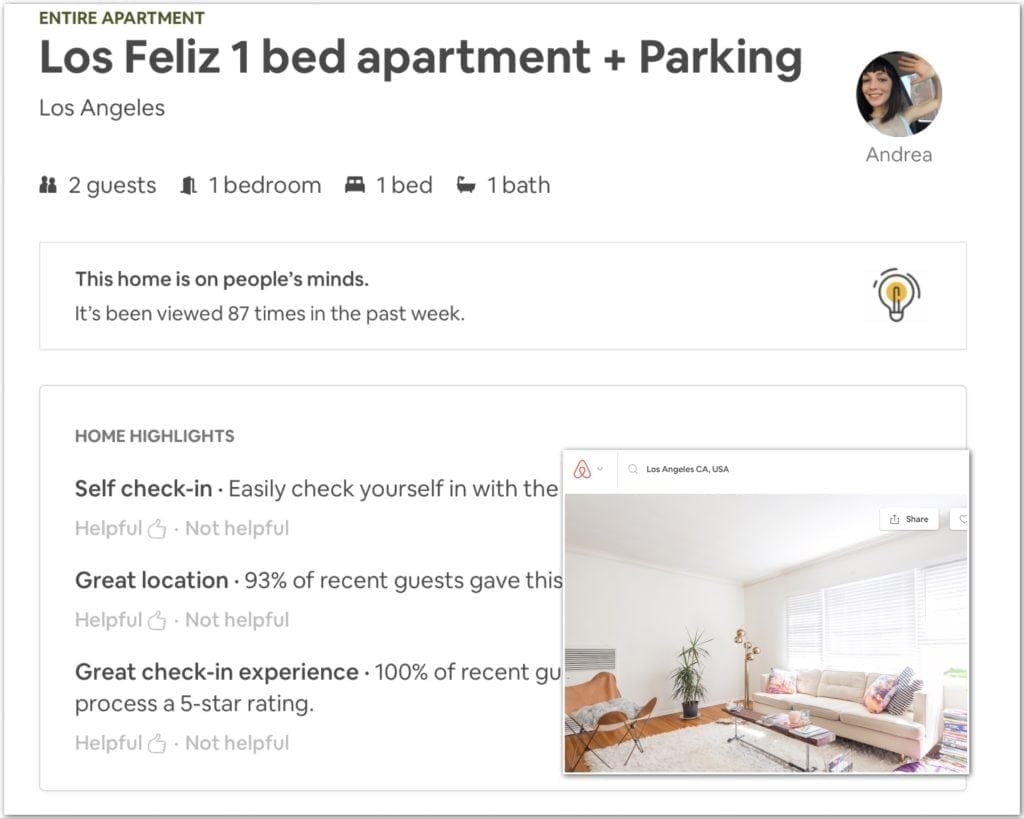 Airbnb business travel, los angeles, business travel life