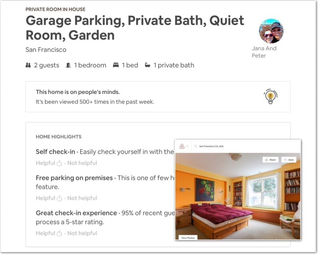 Airbnb business travel, san francisco, business travel life