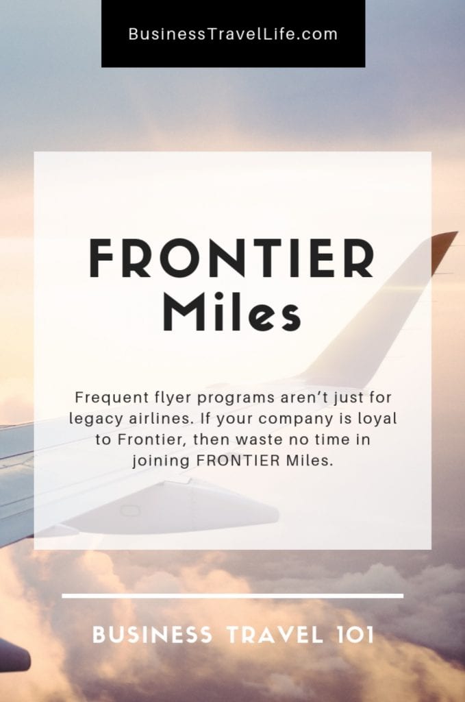 Frontier miles, business travel life 2