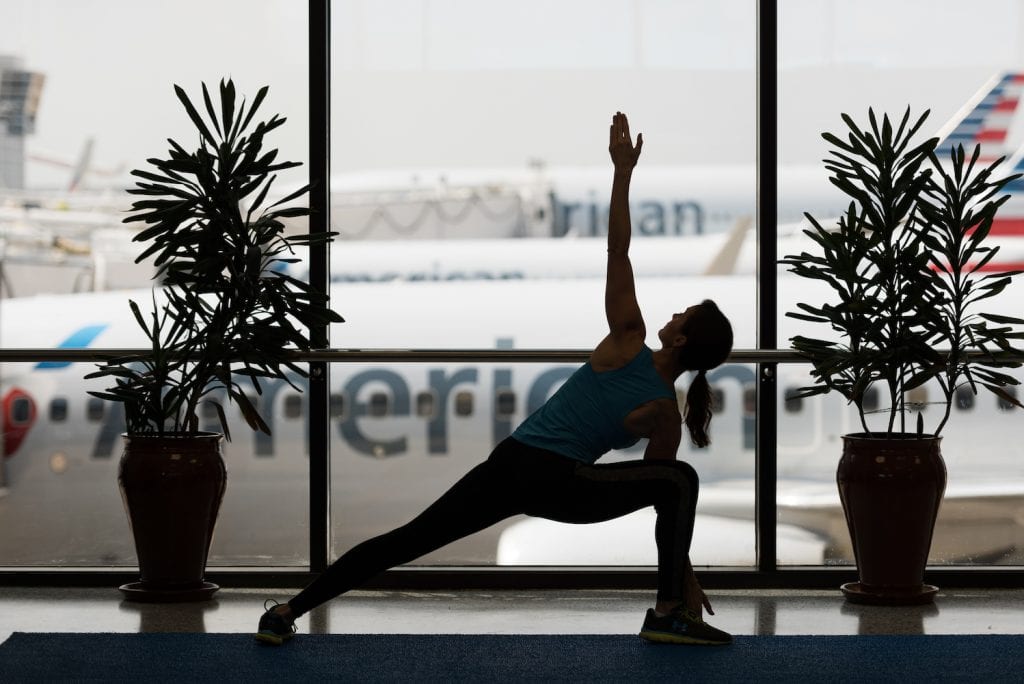 dfw, airport fitness, business travel life