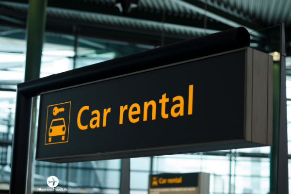 car rental return business travel life